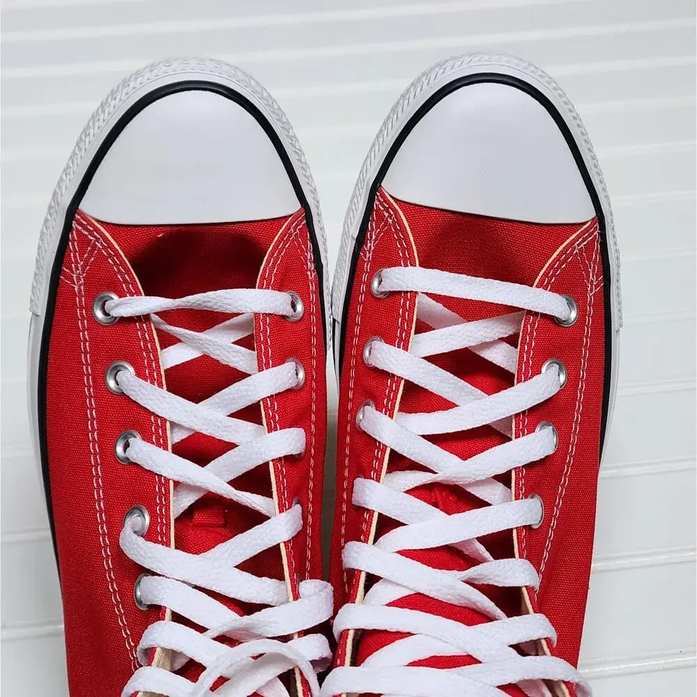 Converse Chuck Taylor All Star High Adults Sneakers Size 12 Men's/14 Women's Red - Picture 7 of 10